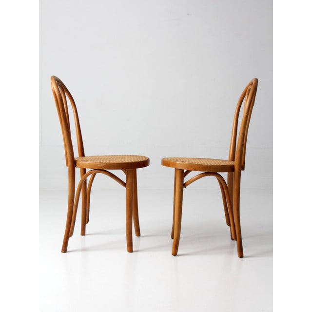 Mid-Century Bentwood Chairs Pair For Sale - Image 6 of 18