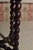 Wood Antique Octagon Sofa Table Carved Dark Oak Barley Twist Louis XIII Jacobean John A. Colby & Sons For Sale - Image 7 of 11