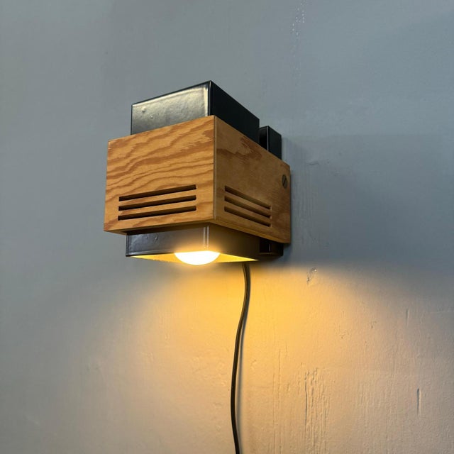 Cubism Wall Lamps attributed to Claus Bolby for Cebo Industri, 1970, Set of 2 For Sale - Image 10 of 15