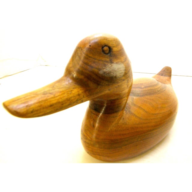 1984 Western Decoy Hand-Carved Signed Butternut Wooden "Ring Bill" Drake Duck For Sale - Image 14 of 14
