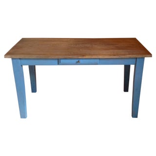 Blue Farmhouse Table For Sale