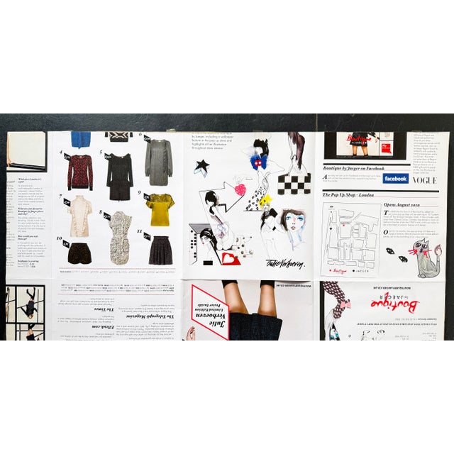 Julie Verhoeven Limited Edition Poster by Jaeger British Fashion Illustration for Boutique, 2010 For Sale - Image 16 of 18