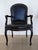 1970s 1970s French Louis XV Style Leather Fauteuil Arm Chairs With Leather Upholstery, 2 Pieces For Sale - Image 5 of 9
