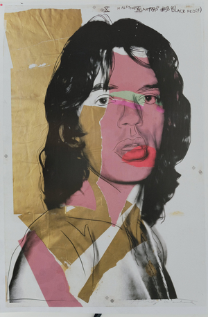 Mick Jagger Poster by Andy Warhol