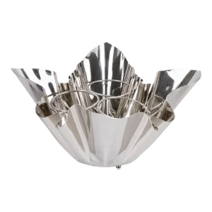 Mid-Century Silver Plate Handkerchief Wine Cooler Champagne Bottle Ice Bucket
