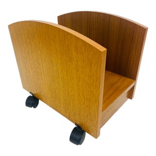 Mid Century Danish Modern Teak Magazine Holder. For Sale