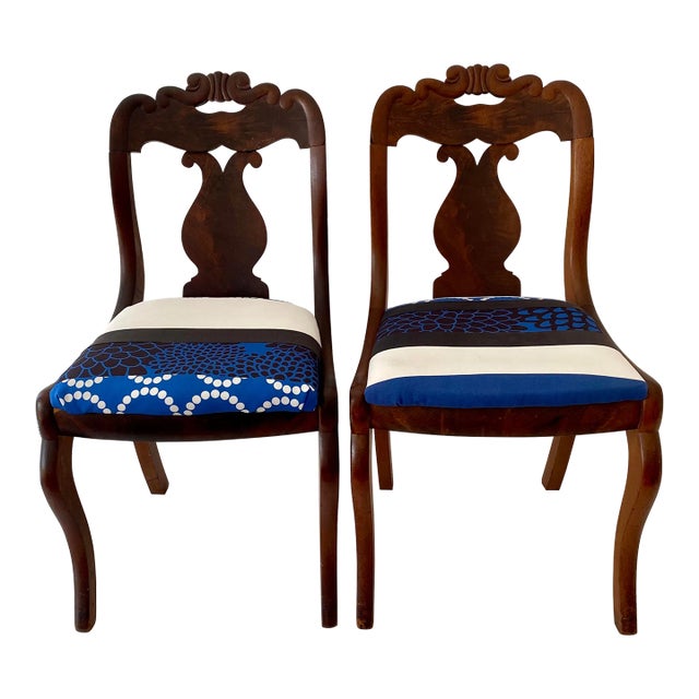 African American Furniture Craftsman Thomas Day Side Chairs Circa 1850s For Sale