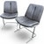 Textile Vintage Pieff Leather and Chrome Dining Chairs by Tim Bates for Harrods, 1970s, Set of 2 For Sale - Image 7 of 10