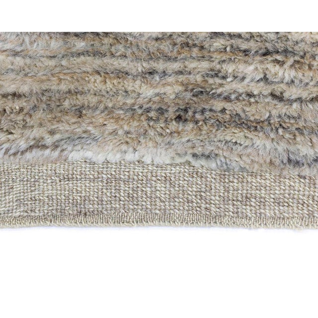 Diamond Trellis Hand-Knotted Wool Rug | 10' X 7'2" | One of a Kind For Sale - Image 9 of 11