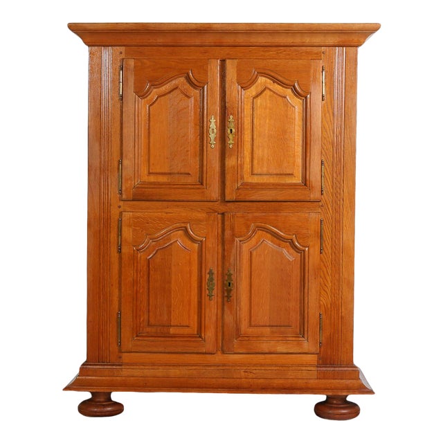 French Country Four Door Oak Chairish