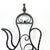 Hand-Forged Wrought Iron Teapot Wall Art (Pitcher Silhouette) Large Garden Wall Decor with Leaf Scroll For Sale - Image 4 of 6