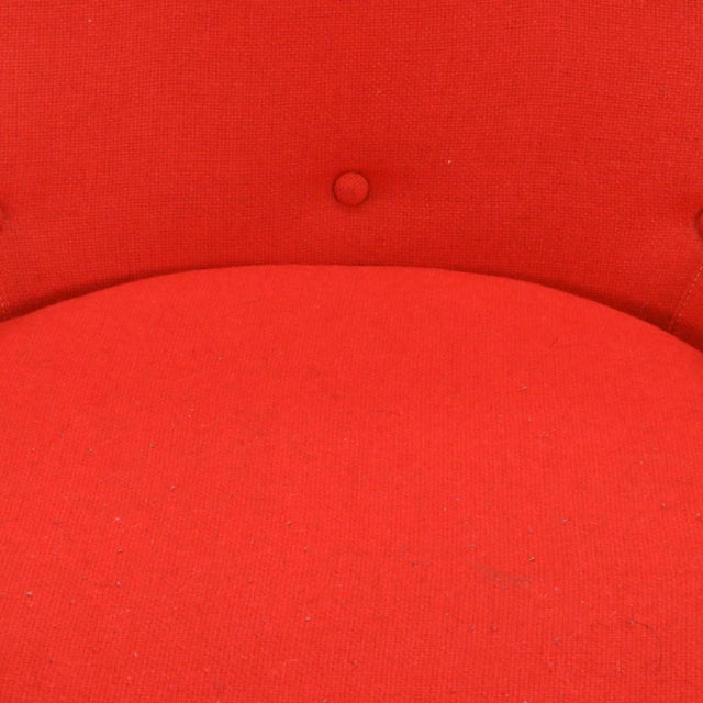 Red Late 1960's Mid-Century Modern Rowe Furniture Adrian Pearsall 'Strictly Spanish' Swivel Chair For Sale - Image 8 of 9