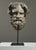 Antique Neoclassical Portrait Mask of Silenus Dimensions: 12.5” H x 9.5” W x 5” D Medium: Cast Plaster with Grey Patina...