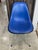 Blue Vintage Blue Vinyl and Fiberglass Chair by Charles and Ray Eames for Herman Miller, 1950s For Sale - Image 8 of 18