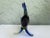 Glass Late 20th Century Handblown Art Glass Tropical Fish Sculpture With Gold Aventurine Inclusions, Cobalt Blue & Yellow For Sale - Image 7 of 10