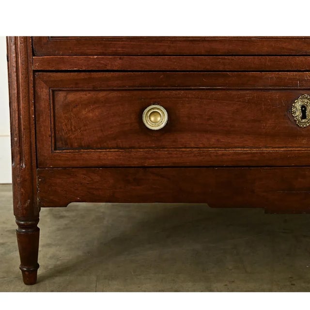Early 19th Century French 19th Century Louis XVI Style Marble-Top Commode For Sale - Image 5 of 11