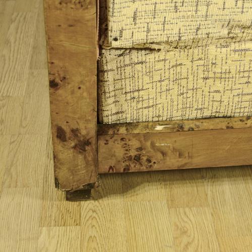 Art Deco Club Chairs in Briar and Fabric, 1930s, Set of 2 For Sale - Image 8 of 9