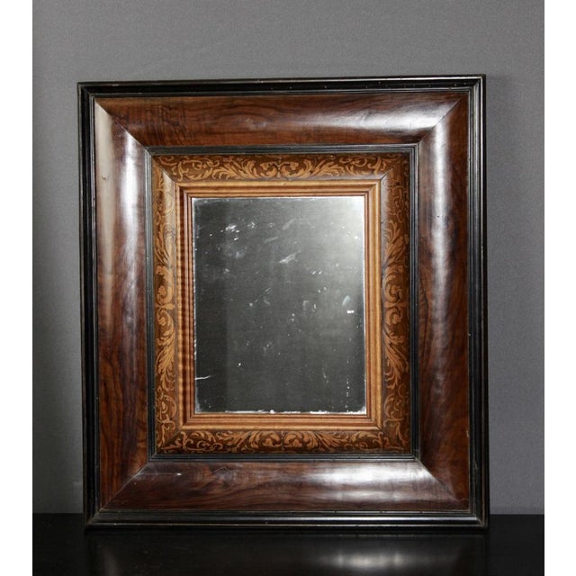Louis XIII Mirror in Walnut and Light Wooden Marquetry For Sale - Image 17 of 17