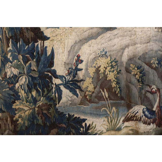 Large Aubusson Tapestry, 1700s For Sale - Image 10 of 18