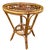 Brown Vintage French Rattan Side Table, 1950s For Sale - Image 8 of 18