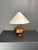 Mid-Century English Teak Table Lamp with Geometric Wood Inlay, 1955 For Sale - Image 12 of 13