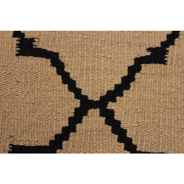 2000 - 2009 Modern Bauhaus Kilim Tan Hand-Woven Wool Rug - 4′ × 6′4″ For Sale - Image 5 of 8