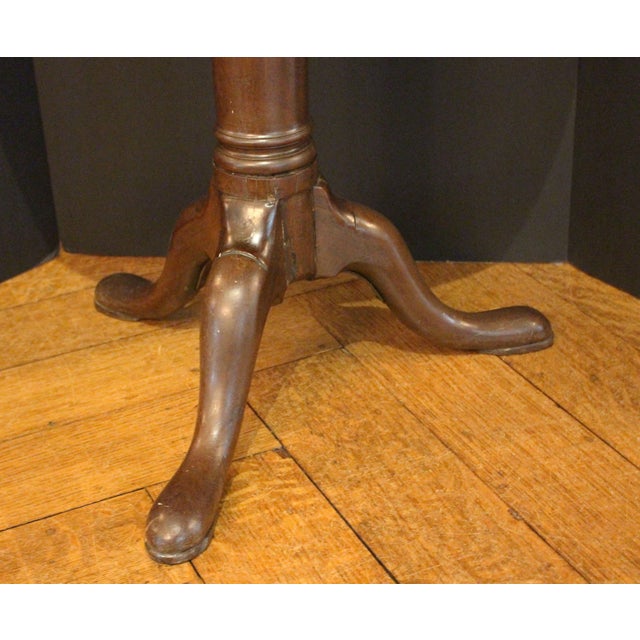 Brown Circa 1750 English George II Period Small Tilt-Top Table For Sale - Image 8 of 8
