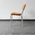 Mid-Century Aluminium Chair with Orange Fabric For Sale - Image 5 of 18