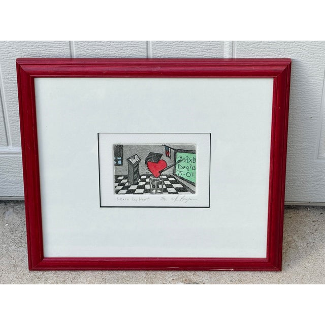 Vintage Bill Bryson framed print. Titled “Learn by Heart”. Numbered 36/150. Cute and fun. Makes a perfect gift. This is a...