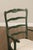 French Country Style Pair of Painted Ladderback Armchairs For Sale - Image 10 of 12