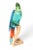 Contemporary Contemporary Swarovski Crystal Macaw Chrome Green #685824 Large Parrot Bird For Sale - Image 3 of 10