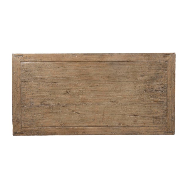 Late 20th Century Late 20th Century Transitional Reclaimed Elm Coffee Table For Sale - Image 5 of 8