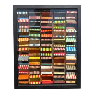 Late 20th Century Carnival /Circus / Train Tents - An Artisan Collection of Handmade Decorative Models in Shadowbox Display For Sale