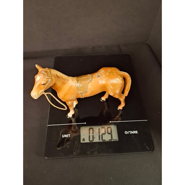 Antique Hubley Cast Iron Standing Horse Figurine, Saddle & Reins, Original Paint C. 1920s For Sale - Image 11 of 11