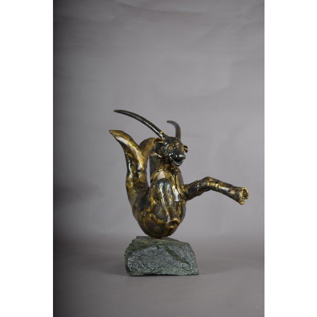 Faust, Capricorn, 1994, Bronze & Stone For Sale - Image 13 of 17