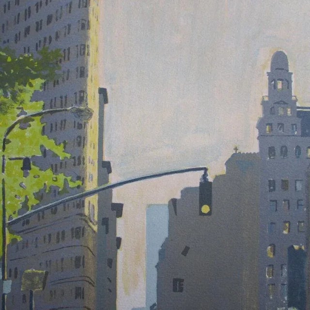 Richard Mills Flatiron Building New York City Limited Edition Silkscreen Signed For Sale - Image 4 of 8