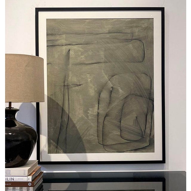 Contemporary Untitled #Sp-218 by Murray Duncan, Abstract Geometric Mix Media on Paper, Contemporary For Sale - Image 3 of 4