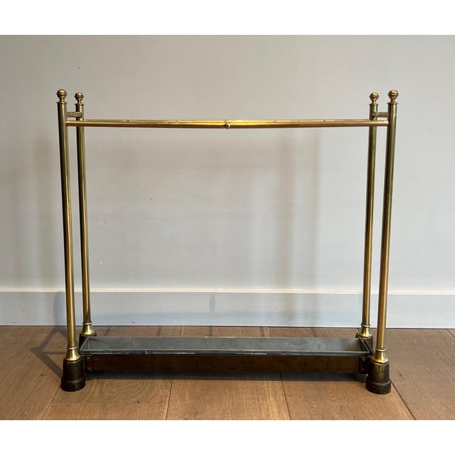 Brass and cast iron umbrella stand. French. Circa 1900 For Sale - Image 4 of 12