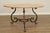 Tuscan Style Iron Scroll Base Round Marble Top Dining Table For Sale - Image 4 of 12