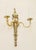 Applike Wall lamp, circa 1900. Solid cast brass in the Louis XVI style. Two curved arms with sockets. The lamp has been...