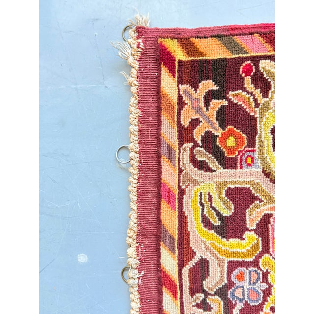 Vintage Bohemian Transylvanian Handwoven Wall Rug, Romania, 1960s For Sale - Image 9 of 18