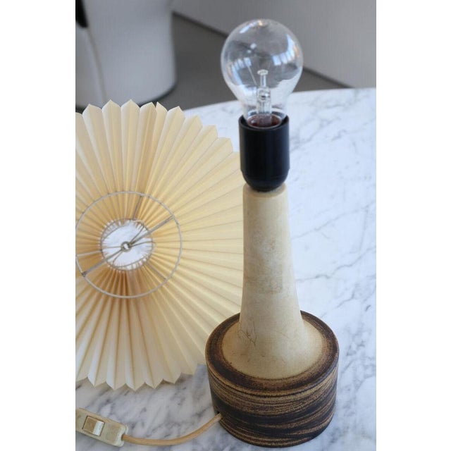 Danish Ceramic Pottery Lamp by C. Clausen for Okela, Denmark, 1960s For Sale - Image 4 of 10