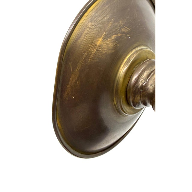 1930s French Art Deco Painted Brass Hand Sconce For Sale - Image 9 of 18