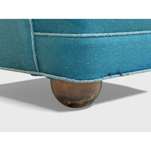 Danish Cabinetmaker, Lounge Chair, Beech, Wool, Denmark, 1930s For Sale - Image 11 of 11