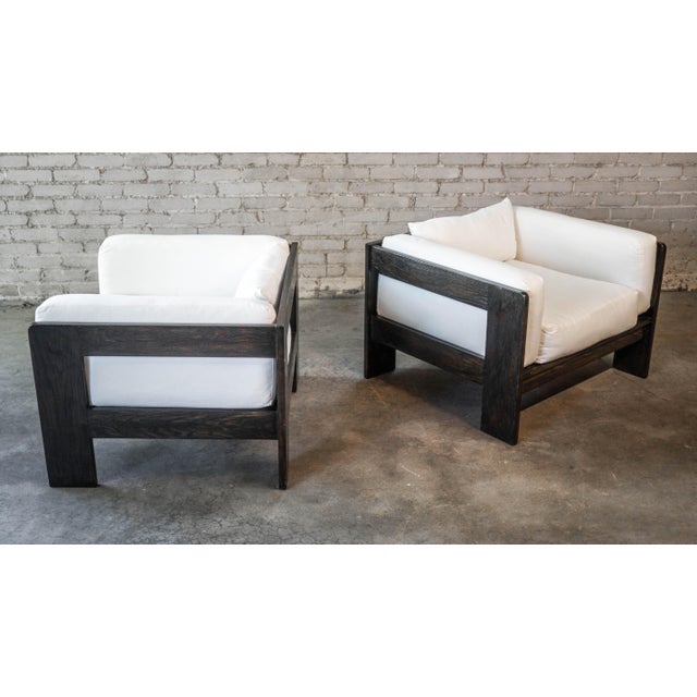Vintage Attributed to Tobia Scarpa for Knoll 'Bastiano' Attributed Chairs - A Pair For Sale - Image 9 of 18