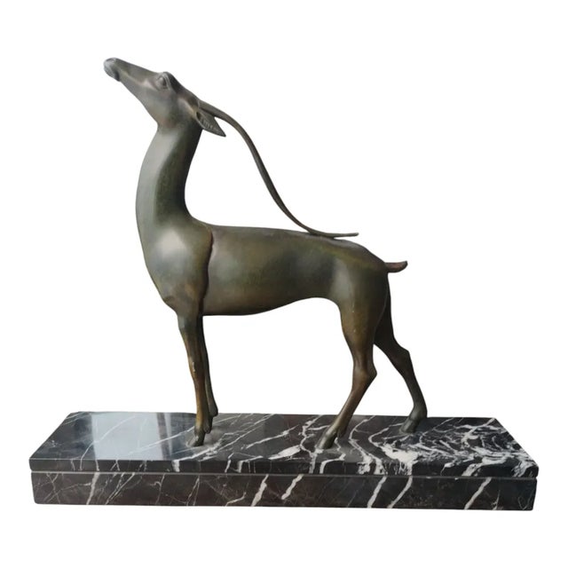 Irenee Rochard, Deer, 1920s-1940s, Marble For Sale - Image 11 of 11