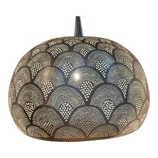 Extra Large Zenza Nickel Plated Brass Pendent Light For Sale