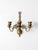 Mid 20th Century Vintage Brass Three Arm Wall Candle Sconce For Sale - Image 5 of 14