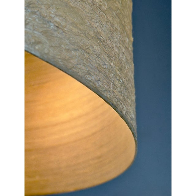 Vintage Pendant Lamp in Teak and Fiberglass by Erco, 1960s For Sale - Image 9 of 15