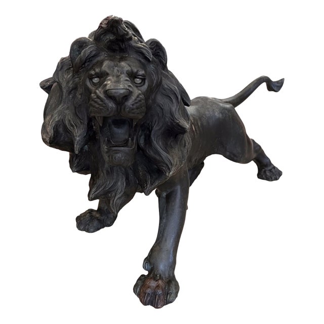 Morimitsu, Lion Sculpture, 1800s, Bronze For Sale